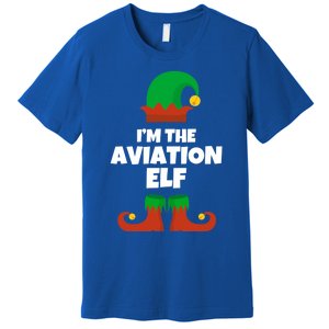 IM The Aviation Elf Family Pajama Christmas Aviator Pilot Cool Gift Premium T-Shirt