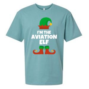 IM The Aviation Elf Family Pajama Christmas Aviator Pilot Cool Gift Sueded Cloud Jersey T-Shirt