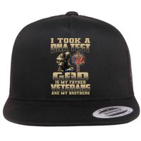 I Took A Dna Test God Is My Father Veterans Are My Brothers Flat Bill Trucker Hat