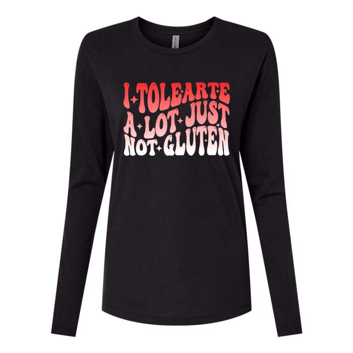 I Tolerate A Lot Just Not Gluten Womens Cotton Relaxed Long Sleeve T-Shirt