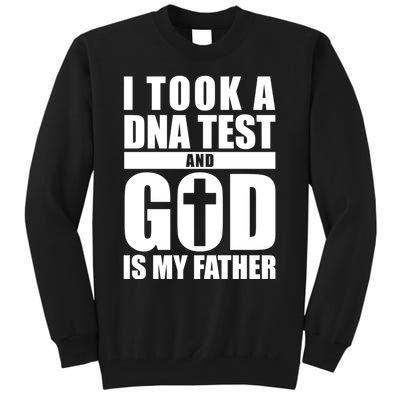 I Took A Dna Test And God Is My Father Christianity Tall Sweatshirt