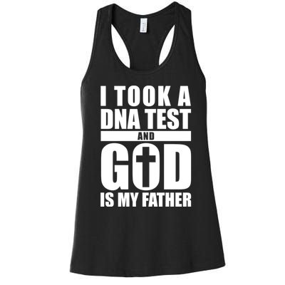 I Took A Dna Test And God Is My Father Christianity Women's Racerback Tank