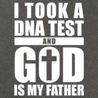 I Took A Dna Test And God Is My Father Christianity Cotton Canvas Backpack