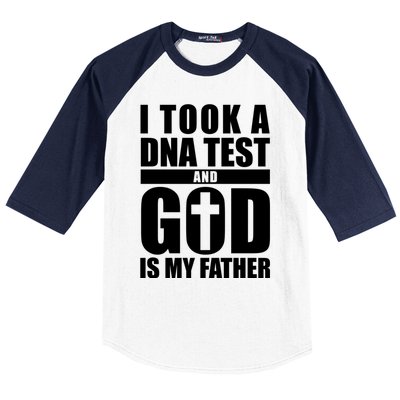 I Took A Dna Test And God Is My Father Christianity Baseball Sleeve Shirt