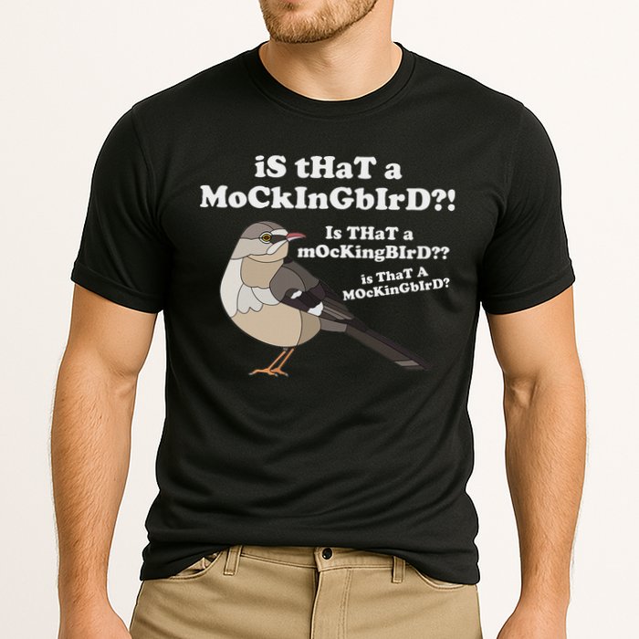 Is That A Mockingbird Funny Mockingbird Meme Cooling Performance Crew T-Shirt