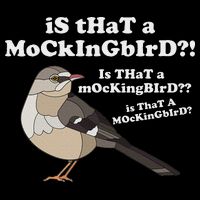 Is That A Mockingbird Funny Mockingbird Meme Women's Crop Top Tee