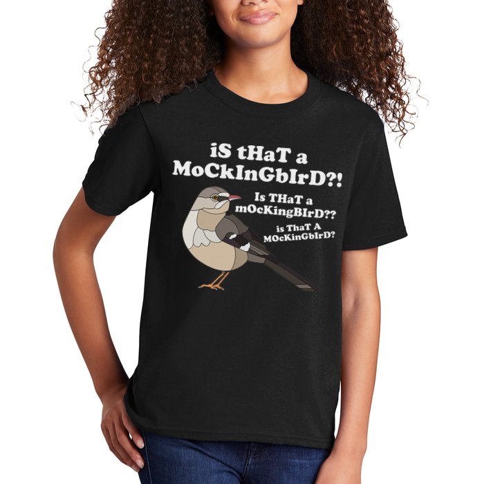 Is That A Mockingbird Funny Mockingbird Meme Kids T-Shirt