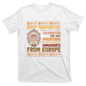 Indigenous Thanksgiving American Fed Undocumented Immigrants T-Shirt