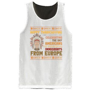 Indigenous Thanksgiving American Fed Undocumented Immigrants Mesh Reversible Basketball Jersey Tank