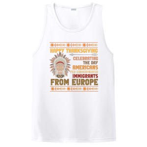 Indigenous Thanksgiving American Fed Undocumented Immigrants PosiCharge Competitor Tank