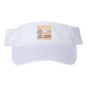 Indigenous Thanksgiving American Fed Undocumented Immigrants Valucap Bio-Washed Visor