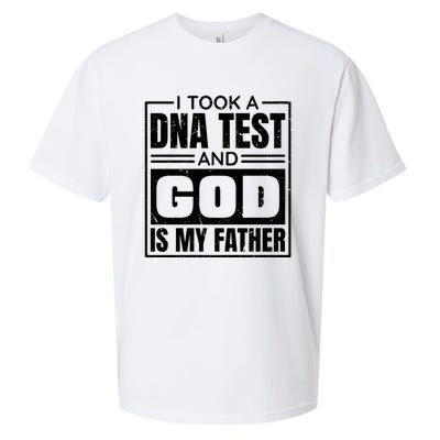 I Took A Dna Test And God Is My Father Christianity Quote Sueded Cloud Jersey T-Shirt