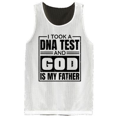 I Took A Dna Test And God Is My Father Christianity Quote Mesh Reversible Basketball Jersey Tank