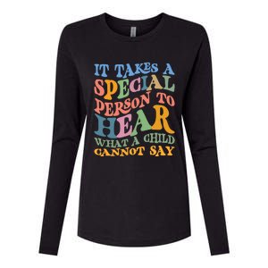 It Takes A Special Person To Hear What A Cannot Say Gift Womens Cotton Relaxed Long Sleeve T-Shirt