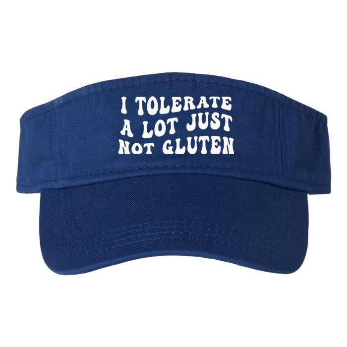 I Tolerate A Lot Just Not Gluten Valucap Bio-Washed Visor