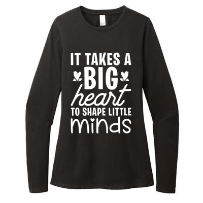 It Takes A Big Heart To Shape Little Minds Teacher Valentine Gift Womens CVC Long Sleeve Shirt