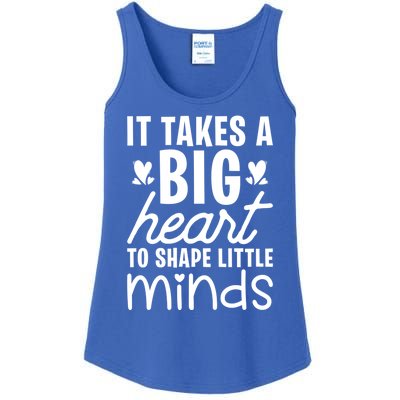 It Takes A Big Heart To Shape Little Minds Teacher Valentine Gift Ladies Essential Tank