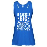 It Takes A Big Heart To Shape Little Minds Teacher Valentine Gift Ladies Essential Flowy Tank