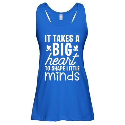 It Takes A Big Heart To Shape Little Minds Teacher Valentine Gift Ladies Essential Flowy Tank