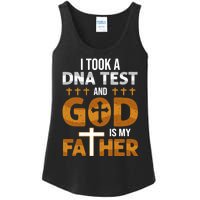 I Took A Dna Test And God Is My Father Ladies Essential Tank