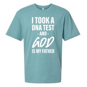 I Took A Dna Test And God Is My Father Sueded Cloud Jersey T-Shirt