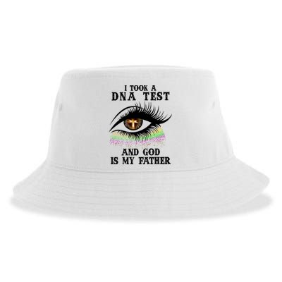 I Took A Dna Test And God Is My Father Eye Cross Sustainable Bucket Hat