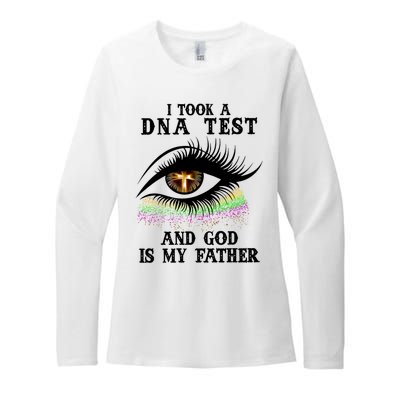 I Took A Dna Test And God Is My Father Eye Cross Womens CVC Long Sleeve Shirt