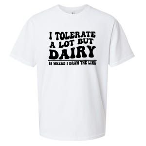 I Tolerate A Lot But Dairy Is Where I Draw The Line Sueded Cloud Jersey T-Shirt