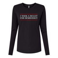 I Took A Bullet For Democracy Womens Cotton Relaxed Long Sleeve T-Shirt