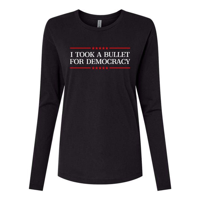 I Took A Bullet For Democracy Womens Cotton Relaxed Long Sleeve T-Shirt