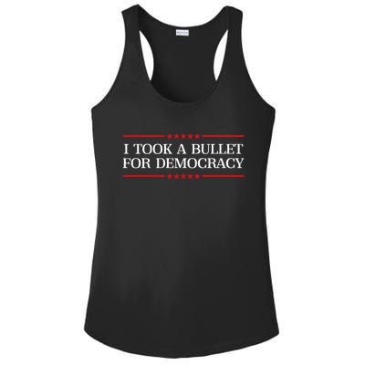 I Took A Bullet For Democracy Ladies PosiCharge Competitor Racerback Tank