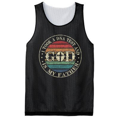 I Took A Dna Test And God Is My Father Vintage God Mesh Reversible Basketball Jersey Tank