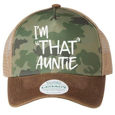 I'm That Auntie Funny Best Aunt Legacy Tie Dye Trucker Hat