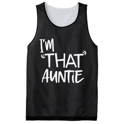 I'm That Auntie Funny Best Aunt Mesh Reversible Basketball Jersey Tank