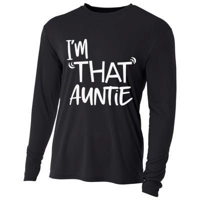 I'm That Auntie Funny Best Aunt Cooling Performance Long Sleeve Crew