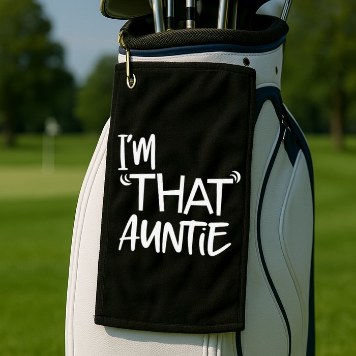 I'm That Auntie Funny Best Aunt Golf Towel
