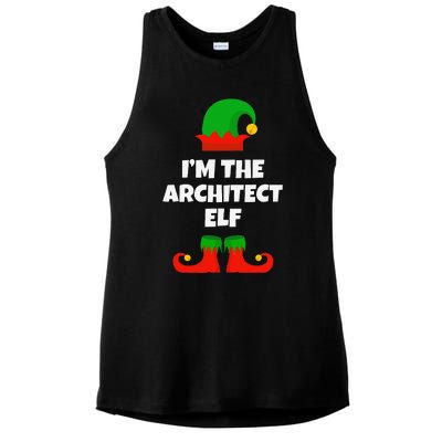 IM The Architect Elf Family Pajama Christmas Architecture Ladies PosiCharge Tri-Blend Wicking Tank