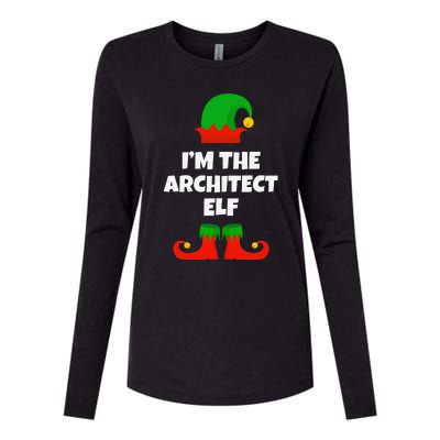 IM The Architect Elf Family Pajama Christmas Architecture Womens Cotton Relaxed Long Sleeve T-Shirt