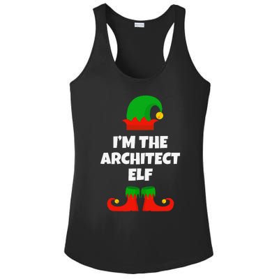 IM The Architect Elf Family Pajama Christmas Architecture Ladies PosiCharge Competitor Racerback Tank