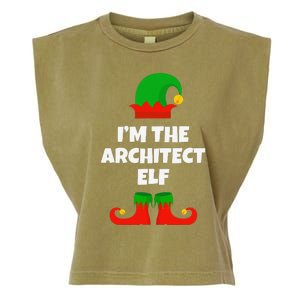 IM The Architect Elf Family Pajama Christmas Architecture Garment-Dyed Women's Muscle Tee