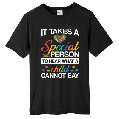 It Takes A Special Person To Hear Autism Awareness Puzzles Gift Tall Fusion ChromaSoft Performance T-Shirt