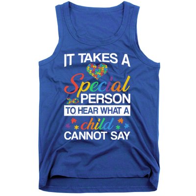 It Takes A Special Person To Hear Autism Awareness Puzzles Gift Tank Top