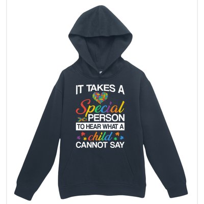 It Takes A Special Person To Hear Autism Awareness Puzzles Gift Urban Pullover Hoodie