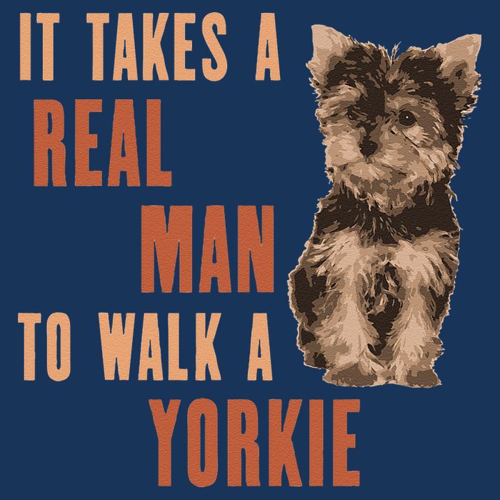 It Takes A REAL MAN To Walk A Yorkie Funny Dog Lover Infant Baby Jersey Bodysuit