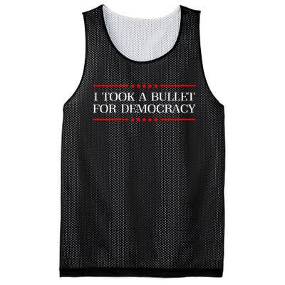 I Took A Bullet For Democracy Expresident Saying Election Mesh Reversible Basketball Jersey Tank