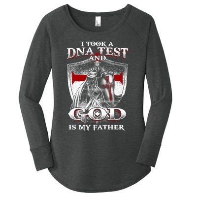 I Took A Dna Test And God Is My Father Christian Templar Women's Perfect Tri Tunic Long Sleeve Shirt