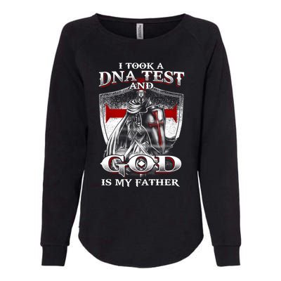 I Took A Dna Test And God Is My Father Christian Templar Womens California Wash Sweatshirt