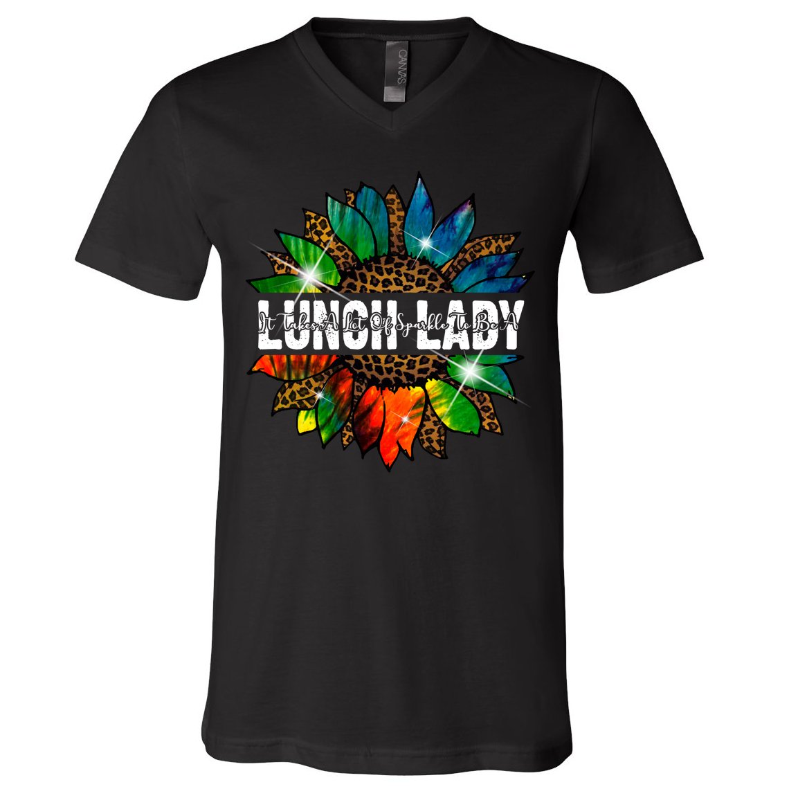 It Takes A Lot Of Sparkle To Be A Lunch Lady V-Neck T-Shirt