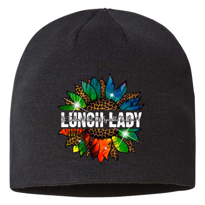 It Takes A Lot Of Sparkle To Be A Lunch Lady Sustainable Beanie
