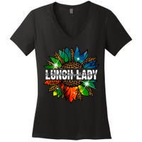 It Takes A Lot Of Sparkle To Be A Lunch Lady Women's V-Neck T-Shirt